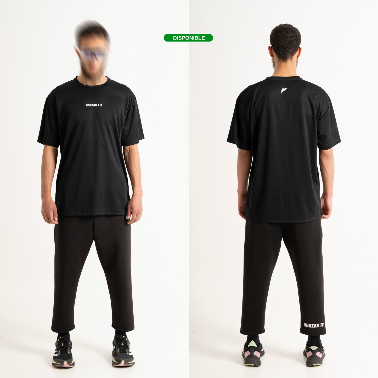 Ensemble T-shirt Oversize et Jogging Noir Boost- VELOCE CORE
