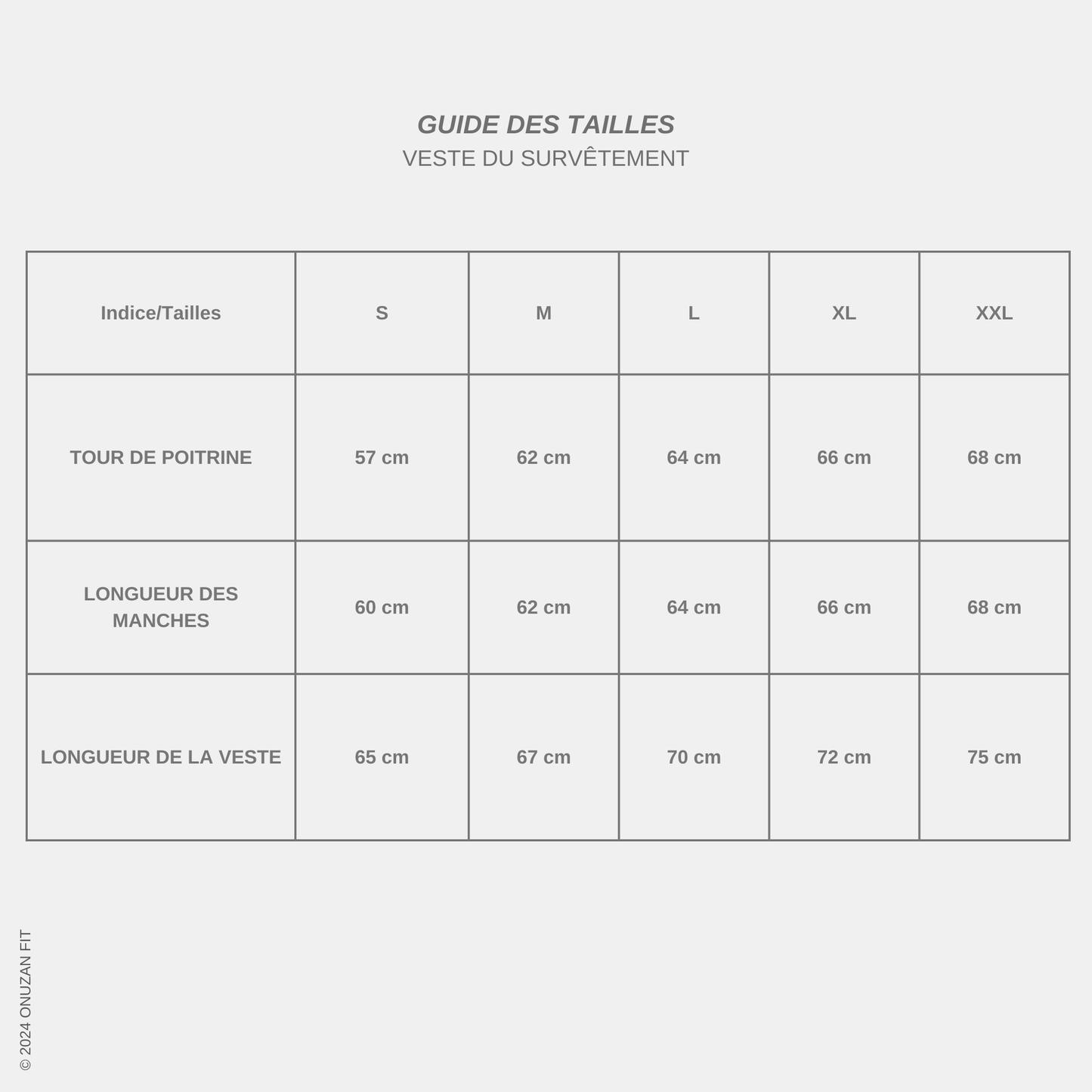 Veste Grise - Survêtement