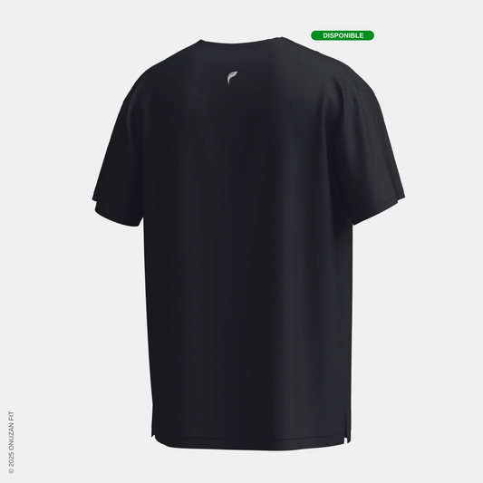 7.ONUZAN FIT - T-shirt Oversize - VELOCE CORE XY-001 - Noir Boost