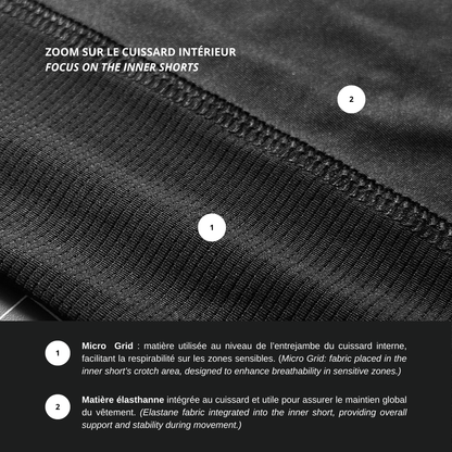 Short Hybrid 2-en-1 - Compatible Awra (Offre de lancement)