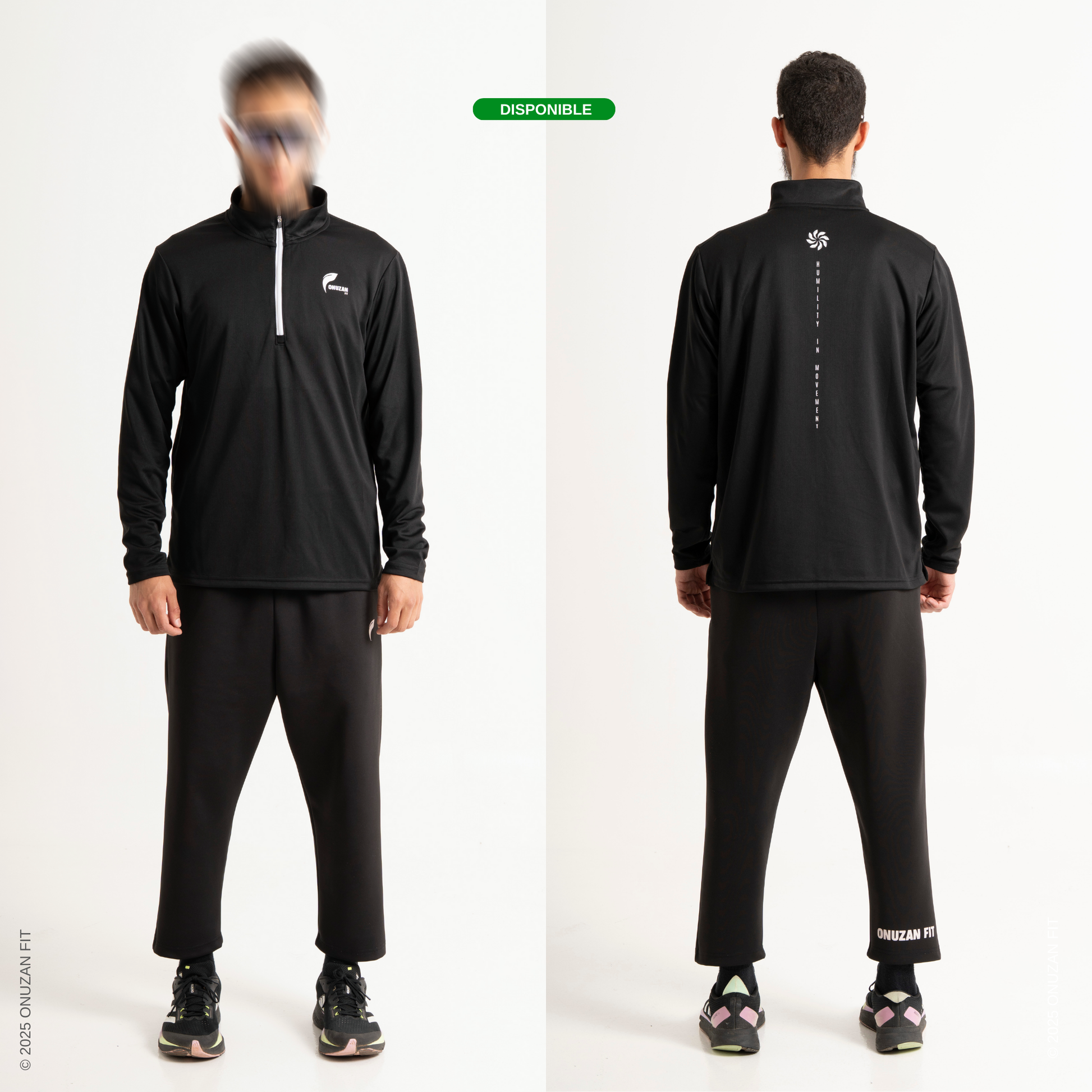 Ensemble - Training manches longues et Jogging Noir Boost - Sportswear - VELOCE CORE