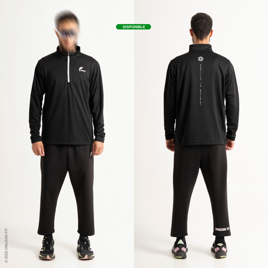 Ensemble - Training manches longues et Jogging Noir Boost - Sportswear - VELOCE CORE